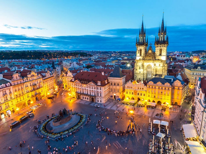 Prague Old Town at night