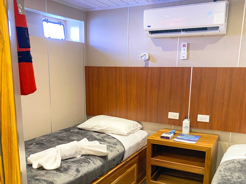 Unterdeck Zweibettkabine