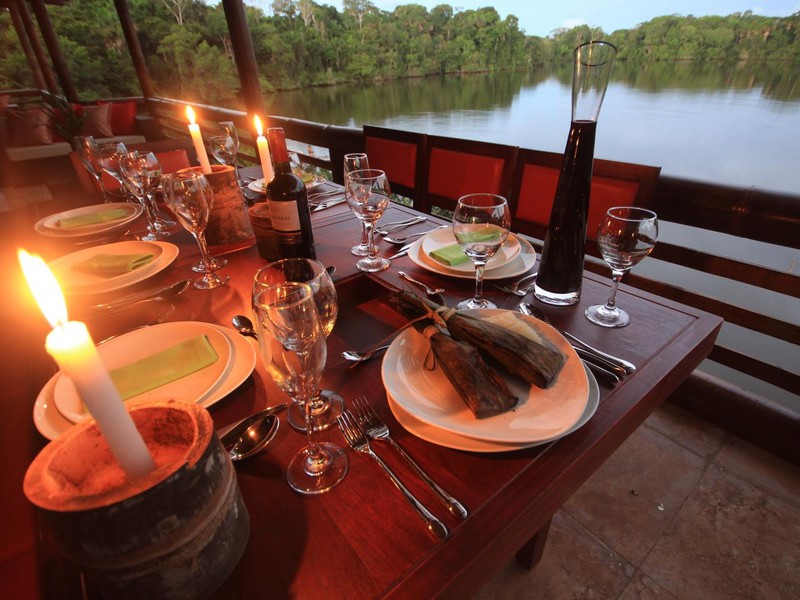 Dinner at the La Selva Lodge