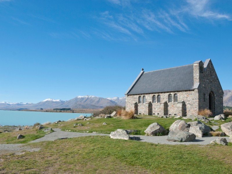 Shepard Church - Lake Pukaki- Neuseeland