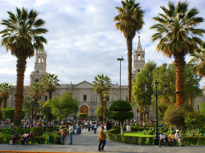 Peru - Plaza de Armas in Arequipa