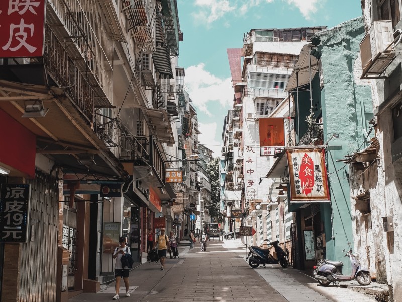 The streets of Macau