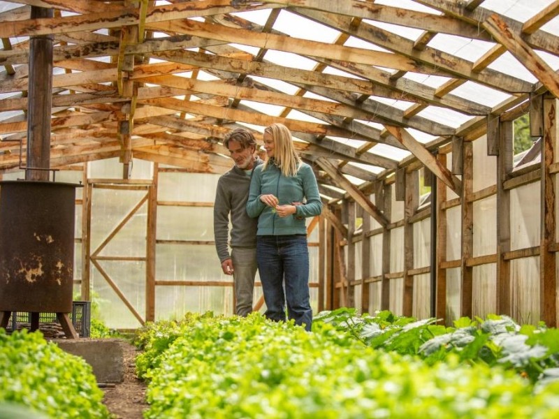 Eigener Gemüsegarten des Hotels