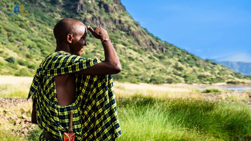 Flamingo Walk at Lake Natron