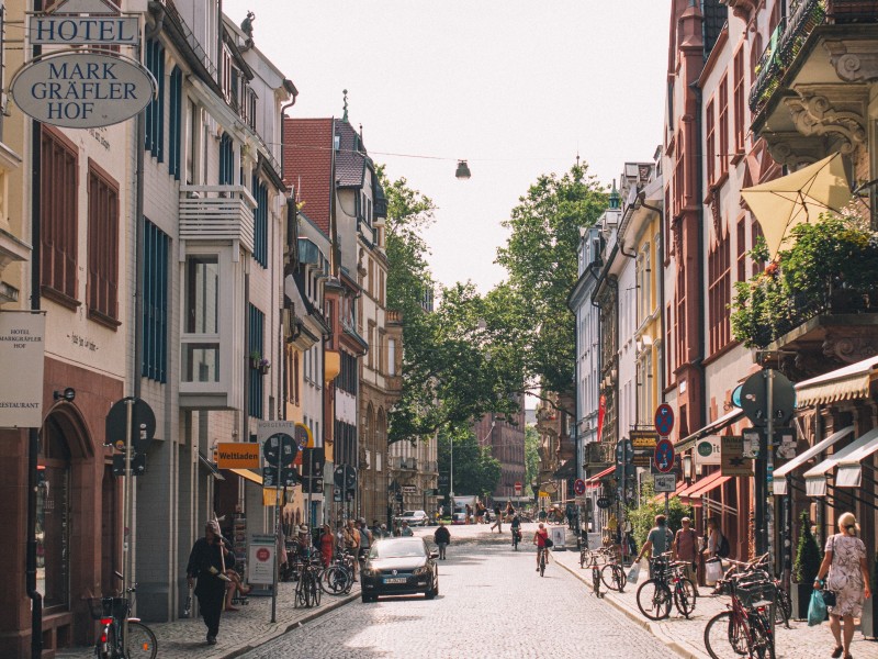 Old streets of Freiburg