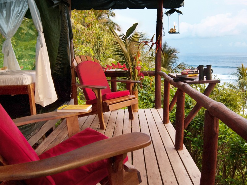 La Leona Ecolodge - Zelt Meersicht