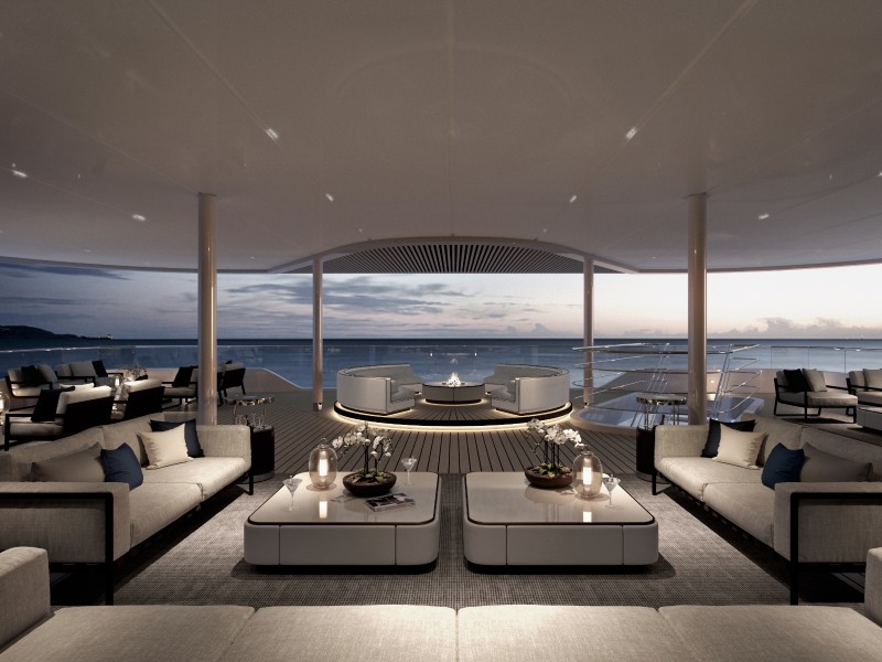 Lounge Terrasse der Silver Origin