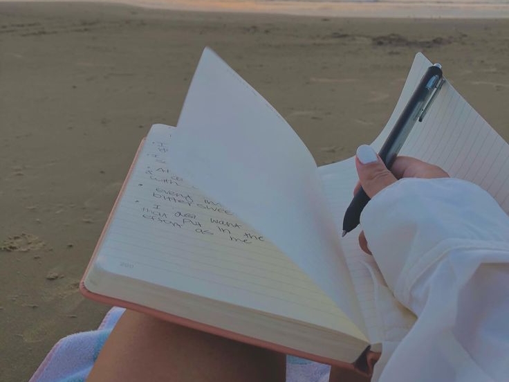 Journaling am Strand