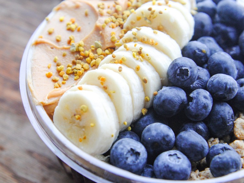 Açai berry fruit plate