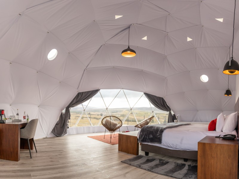 Glamping Dome Innen