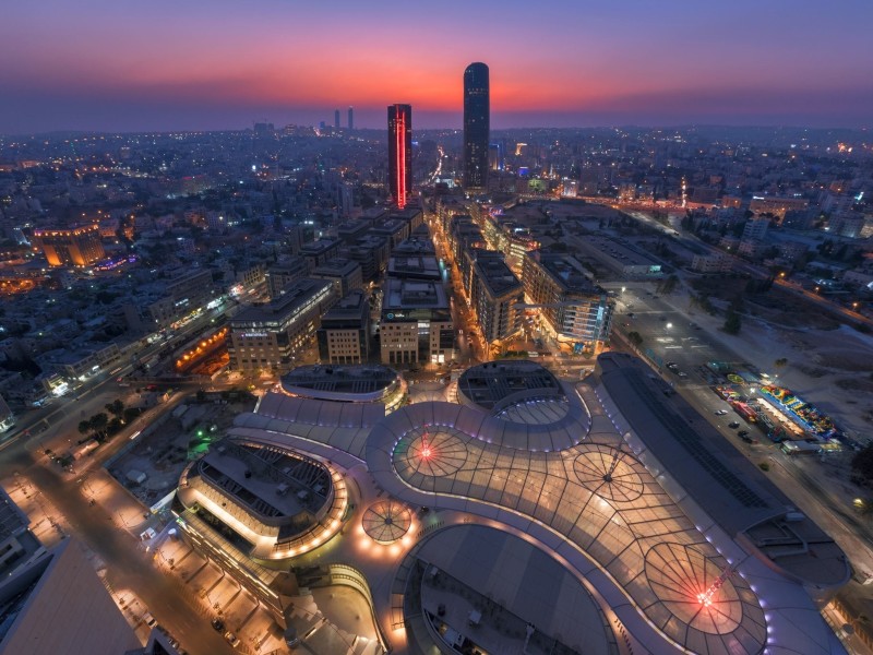 Amman city in the evening