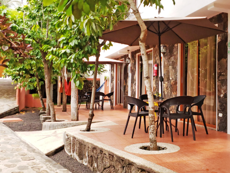 Lava House Hostal entrance area