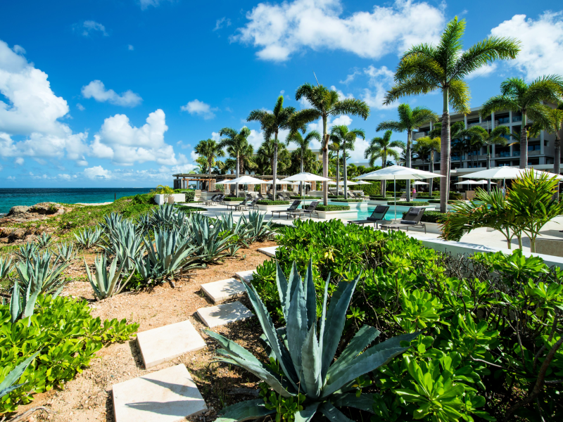 Four Season Resort pools and gardens