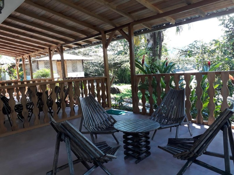 Terrasse in Banana Lodge