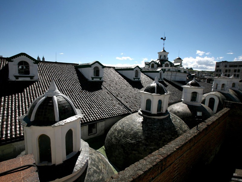 The roofs of Quito's historic district