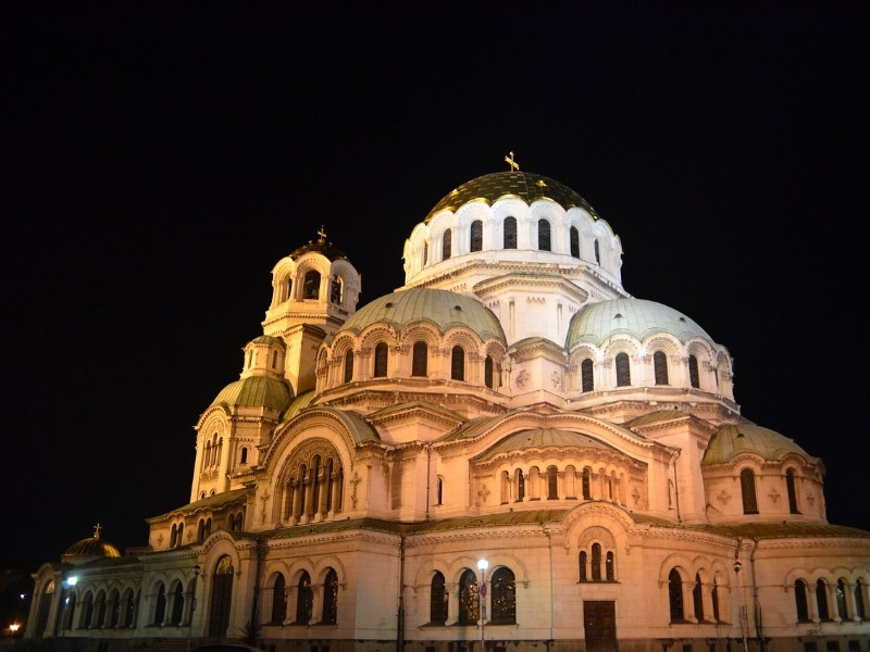 Sofia Church Night view