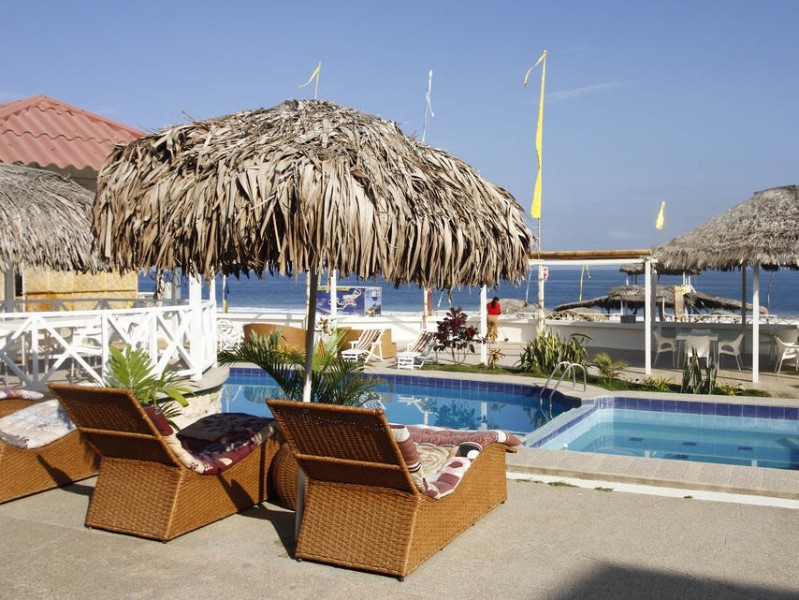 Außenbereich mit Swimmingpool