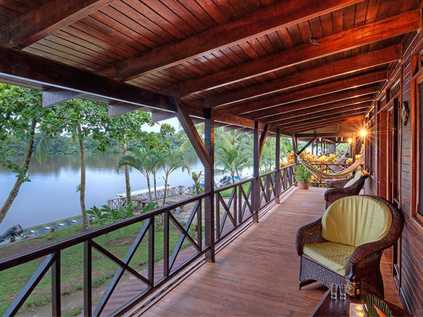 Tortuga Lodge Balkon Sitzplatz