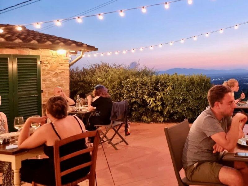 Dinner at the farmhouse