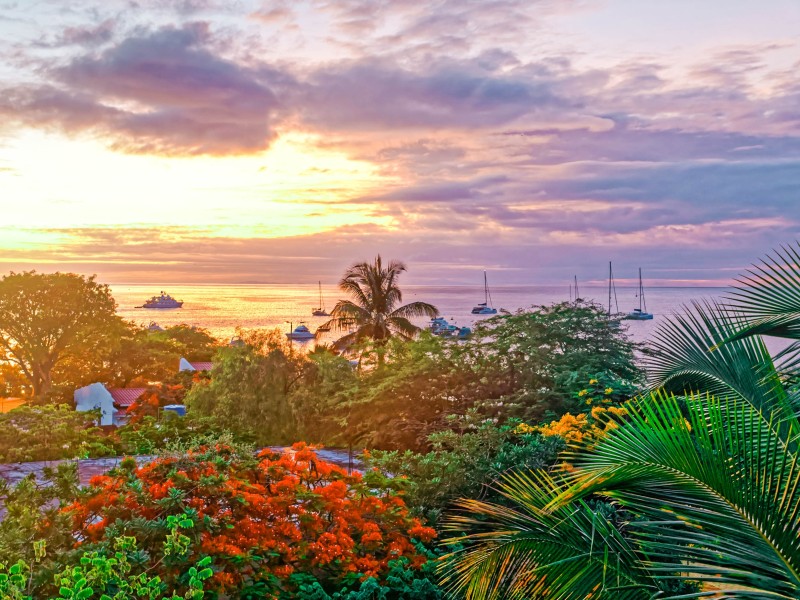 Sunset in San Cristobal Island