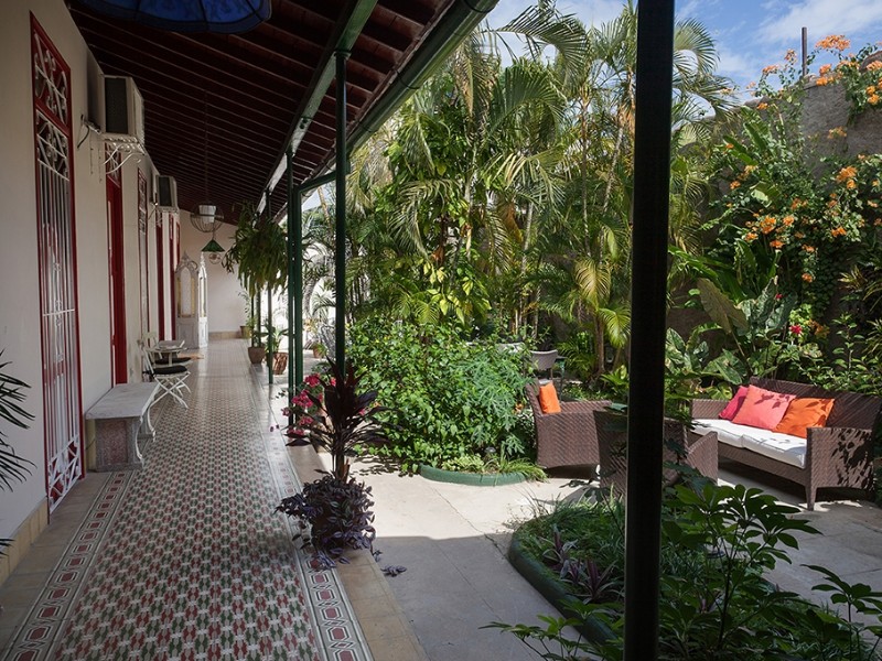 Hostal Colibri Azul - Gartenanlage 