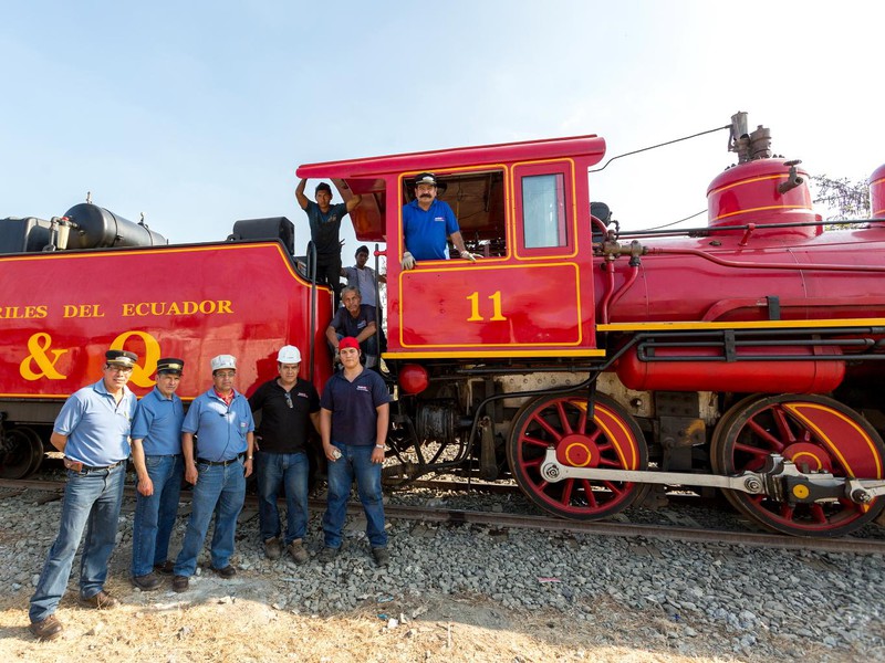 Restaurierte Dampflok