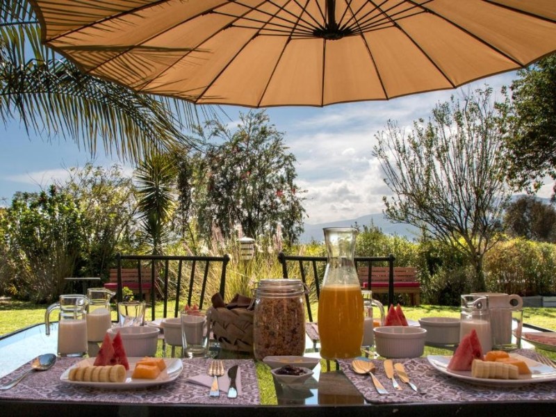 Frühstück Ilatoa Lodge