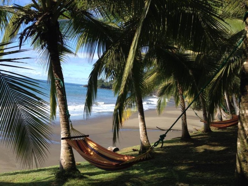 Casa Corcovado - Hängematte am Strand
