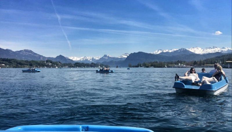 Pedal boating Lucerne