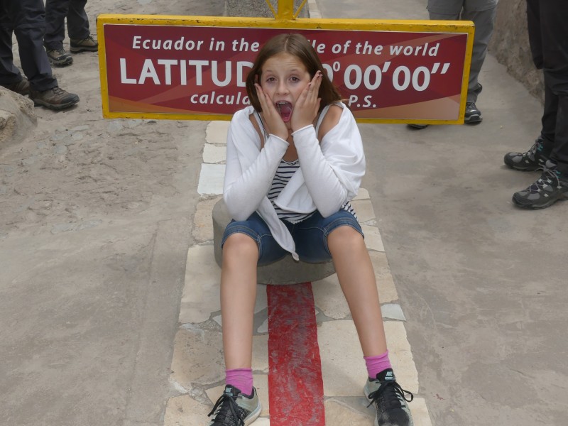 Direkt auf dem Äquator