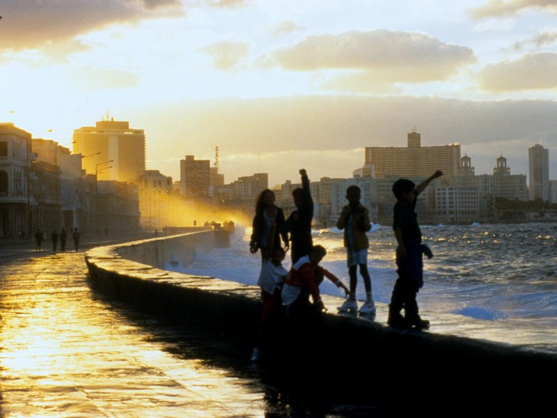 Havanna - Abendstimmung am Malecón