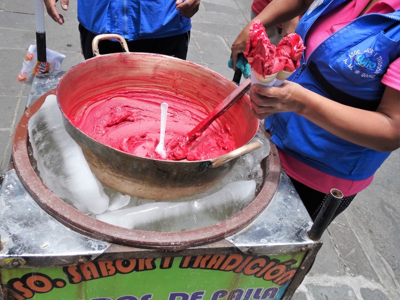 Helado de paila- Traditionelles Eis