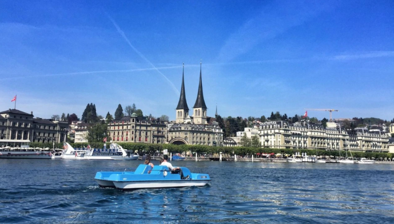 Pedal boating Lucerne