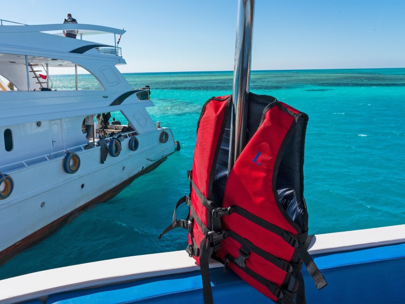 Ras Mohammed national park by boat