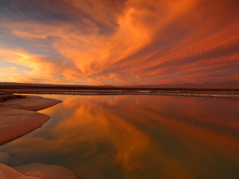 Atacama - Salzsee Abendstimmung