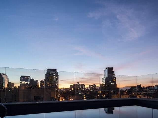 Blick von der Dachterrasse