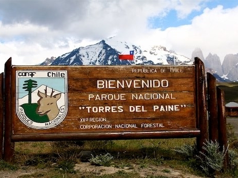 Torres del Paine Nationalpark-Eingang
