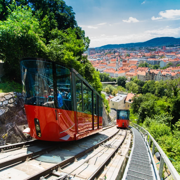 Schlossberg funicular railway Graz