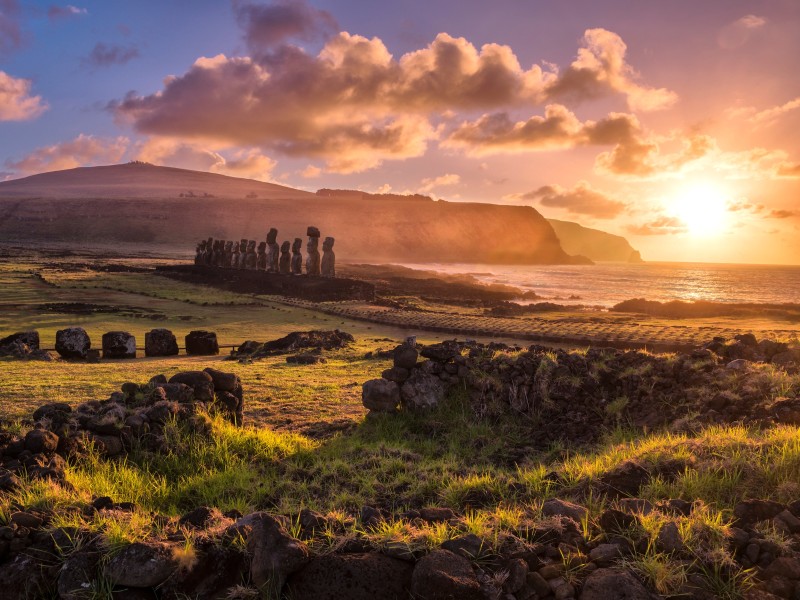 Osterinsel - Sonnenuntergang