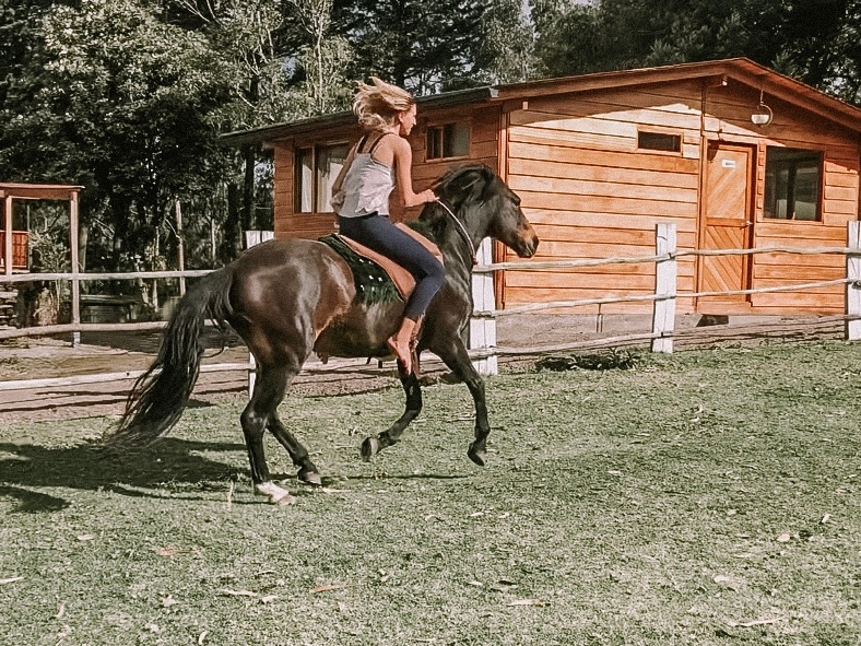 Horseback riding at Hosteria Papagayo