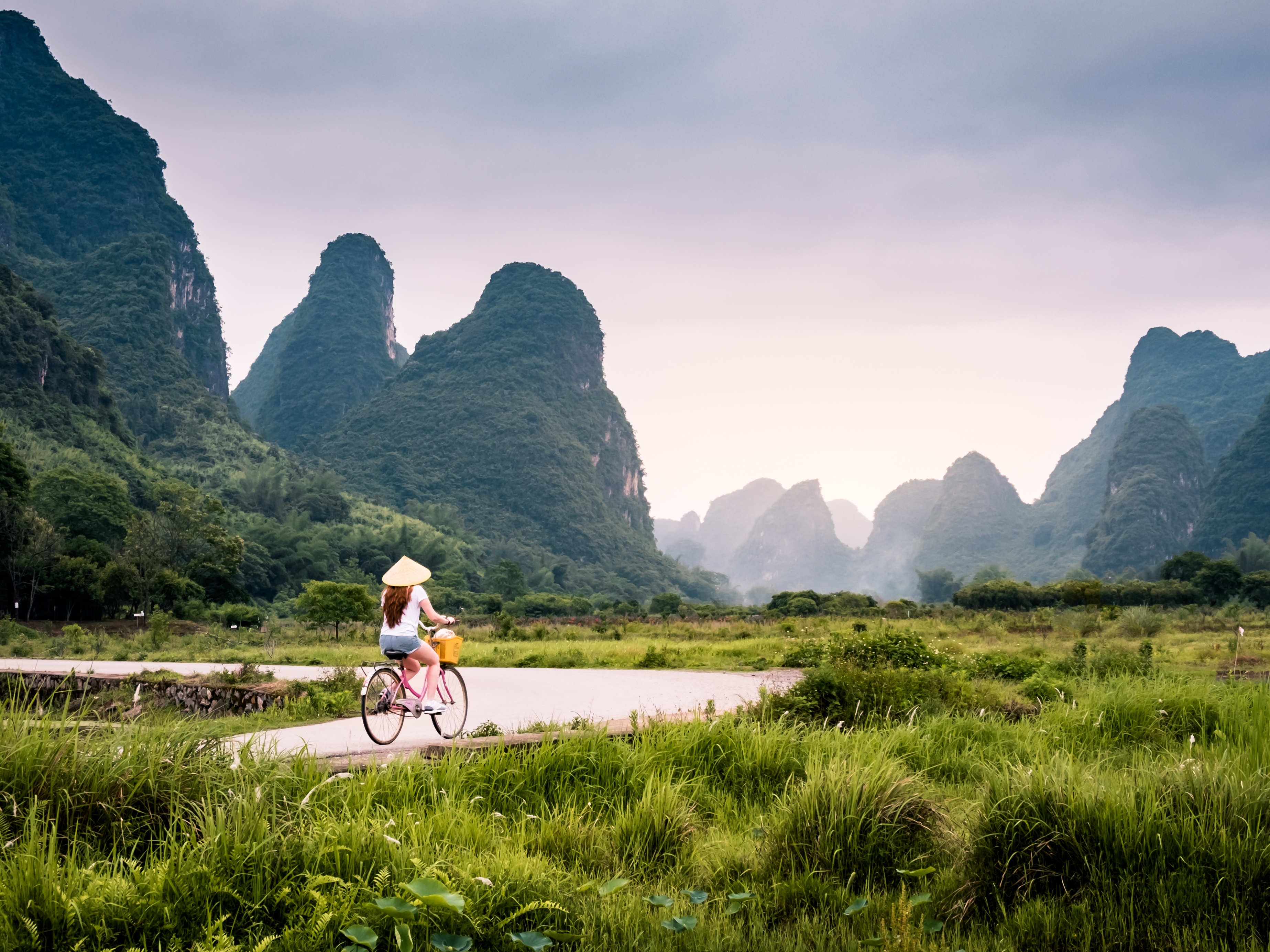 Yangshuo Yulong Fluss Fahrradtour
