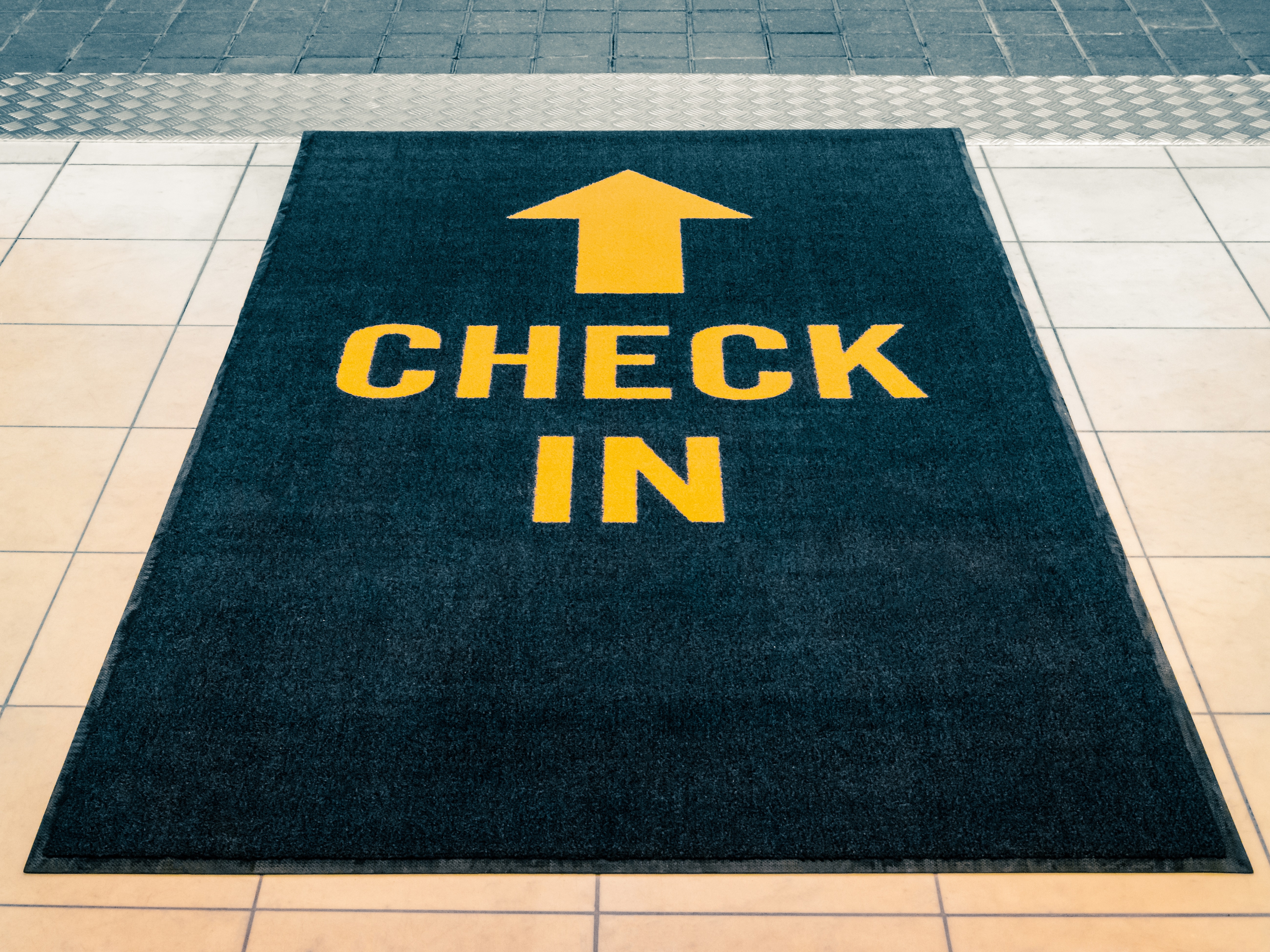 Flughafen Check in 