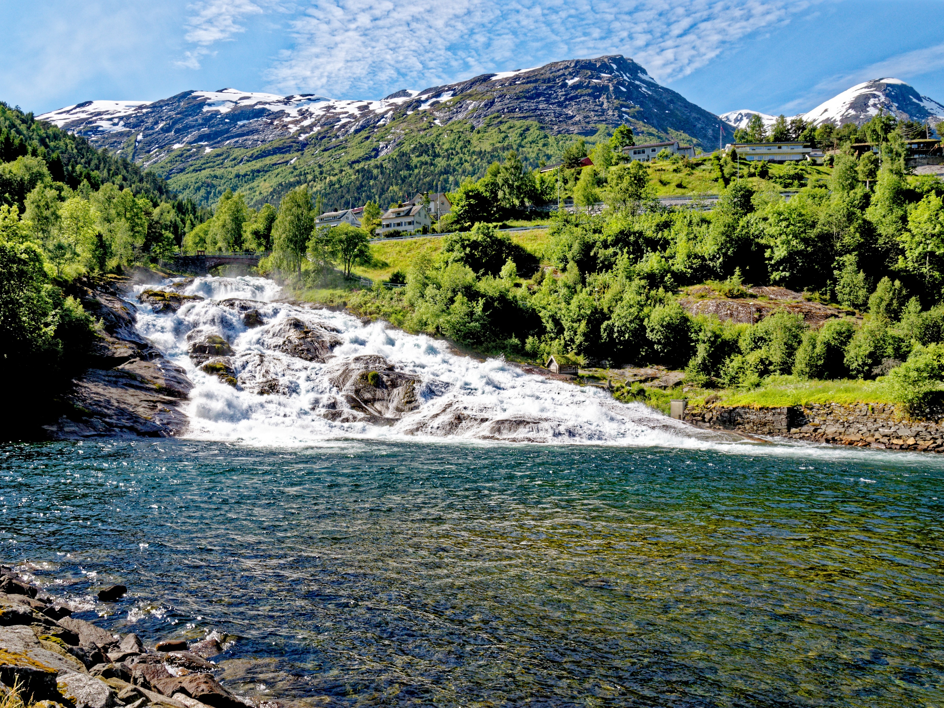 Hellesylt Hellesyltfossen Wasserfall