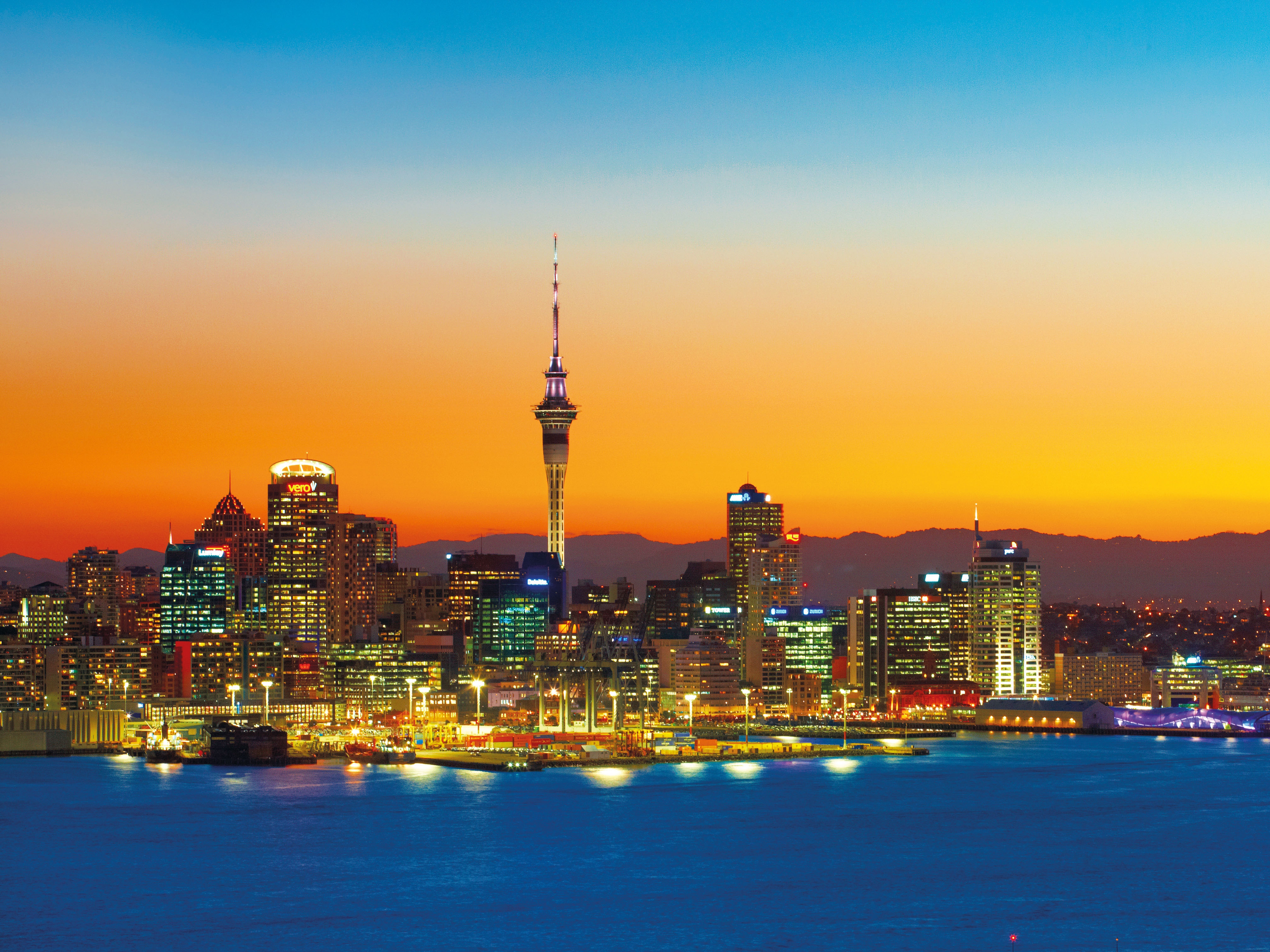 Auckland Sonnenuntergang