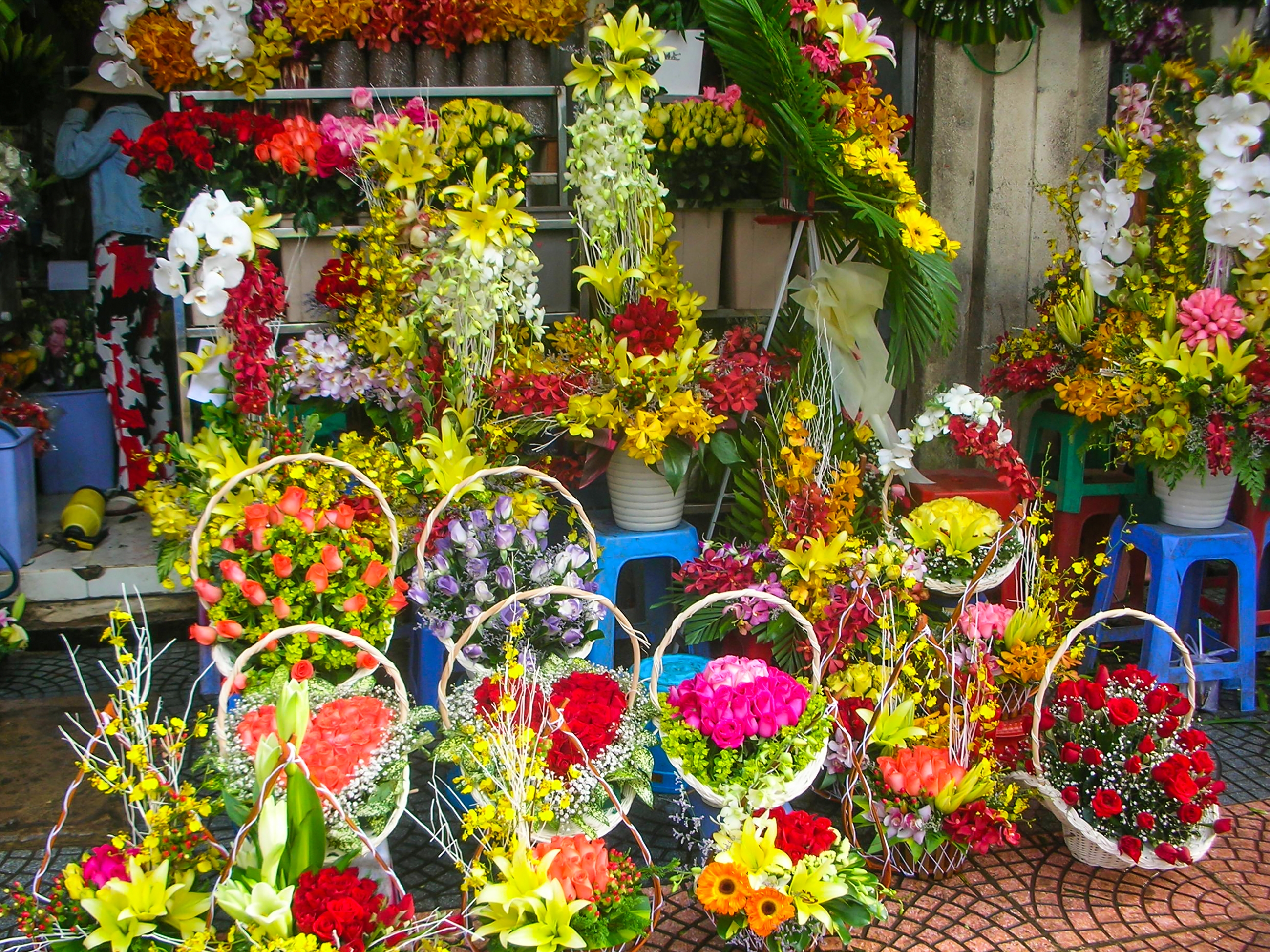 Ho Chi Minh Stadt Blumenmarkt