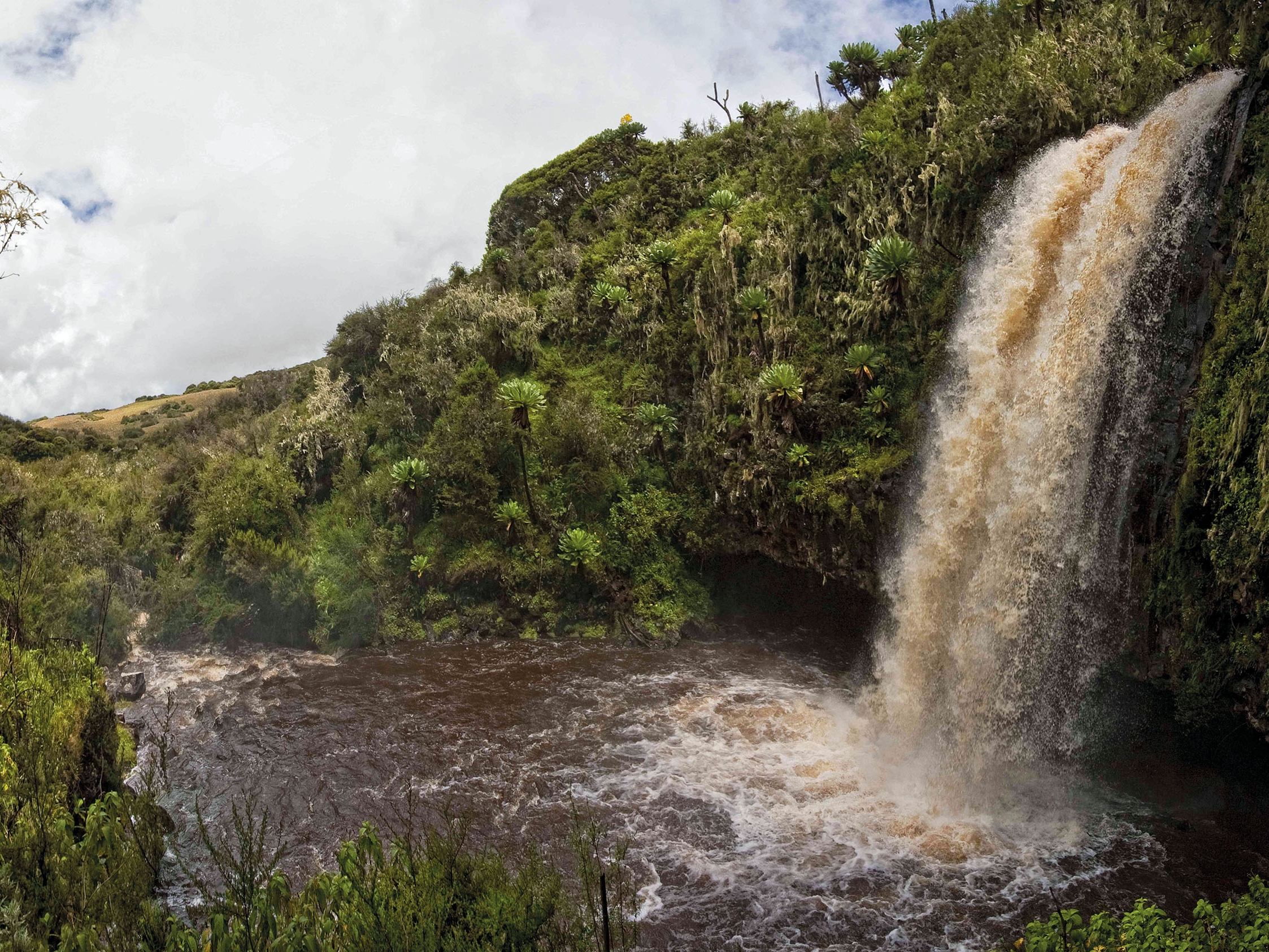 Aberdare Nationalpark Waterfall