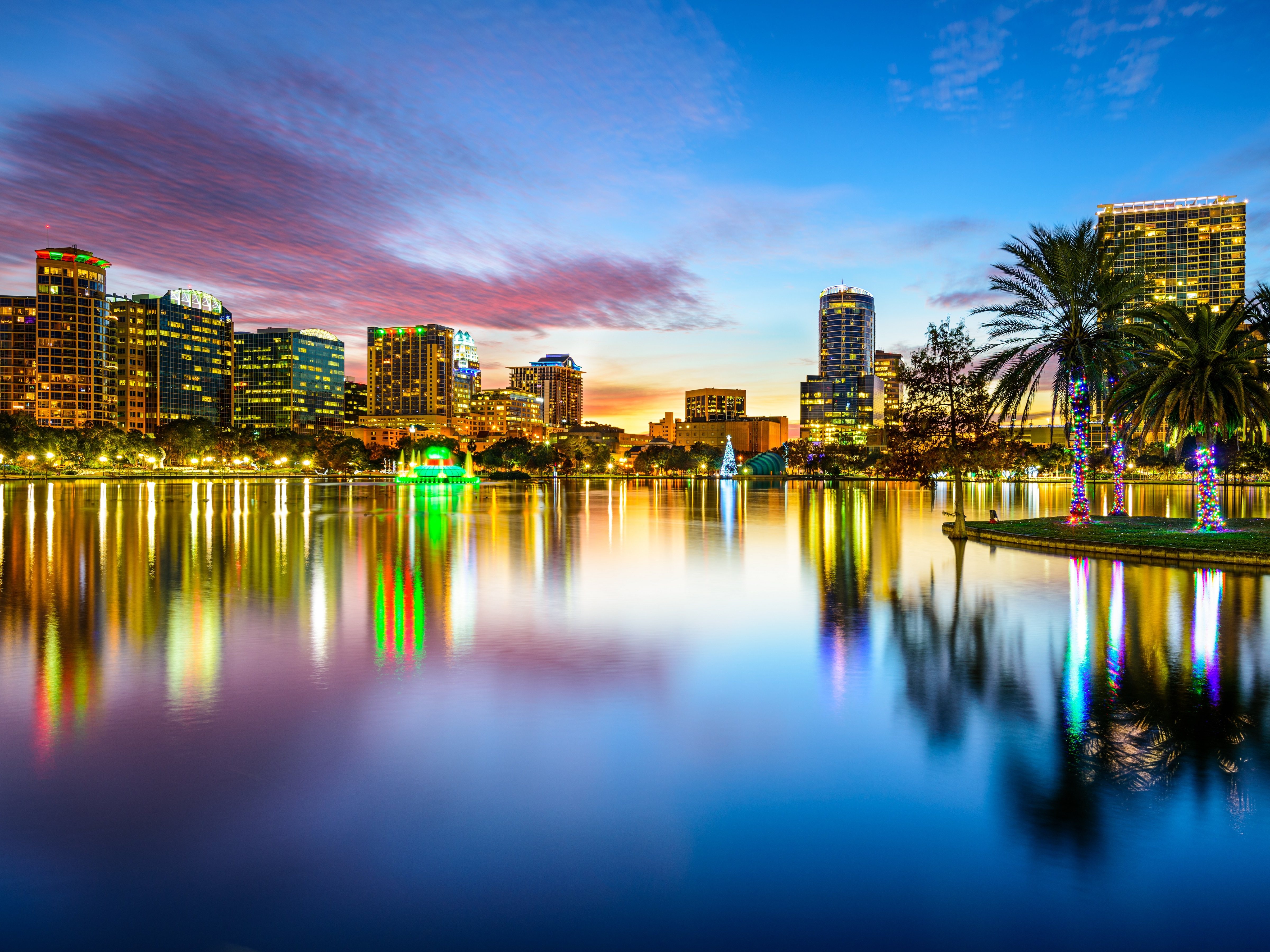 Orlando Skyline Sonnenuntergang