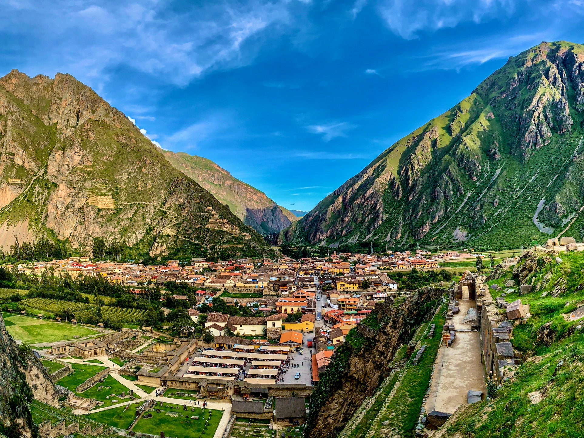Ollantaytambo Aussicht
