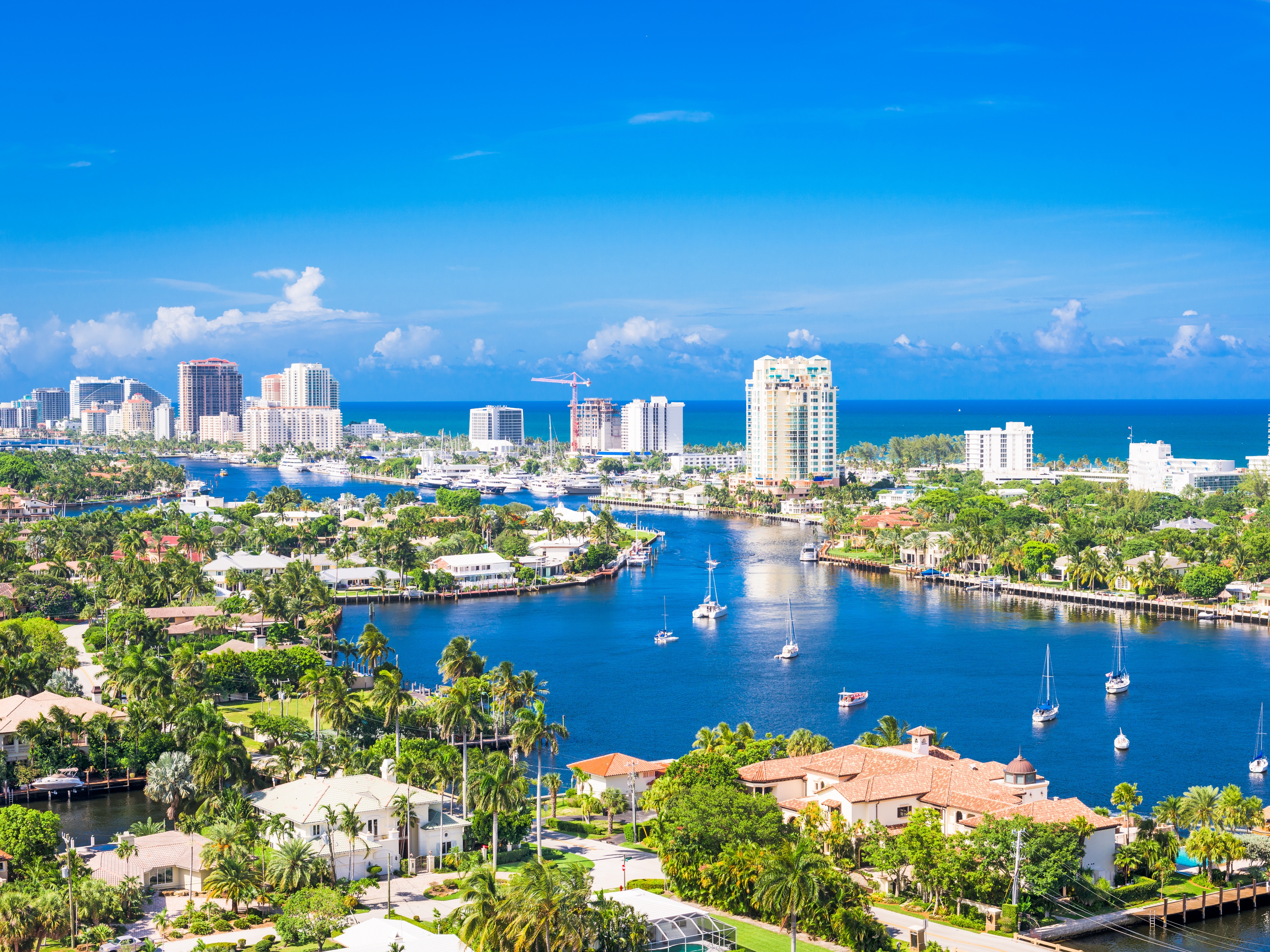 Fort Lauderdale Blick auf Barrier Island