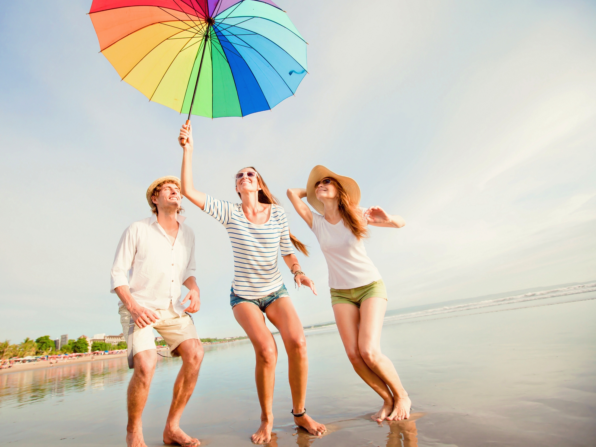Bali Legian Beach Junge Leute 